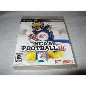 PS3 NCAA Football 14 Game Complete CIB + Manual Nice Disk EA Sports 2013
